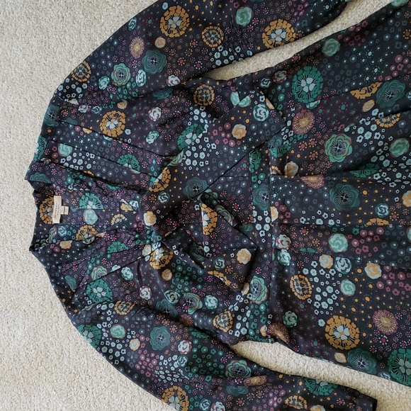 BURBERRY 100% SILK FLORAL DRESS - Picture 8 of 11